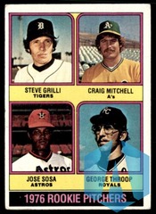 1976 Topps Rookie Pitchers - Steve Grilli/Craig Mitchell/Jose Sosa/George Throop